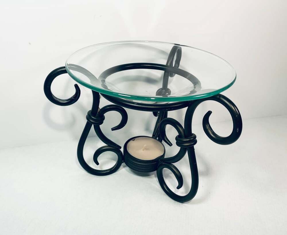 PartyLite Antique Brass Aroma Melts Warmer P8016 Tealight Candle Holder
